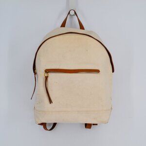 Madewell | Bags | Madewell Cream And Tan Drawstring Backpack  display picture 1